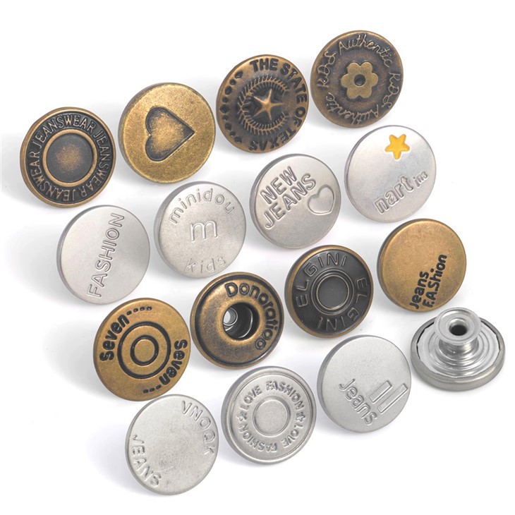 Metal Jean Buttons