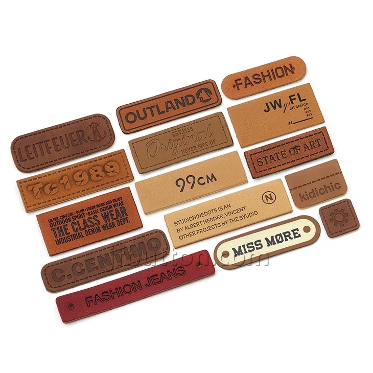 Leather Tags for Crochet
