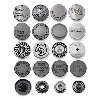 Siyah Çıtçıtlı Metal Düğme