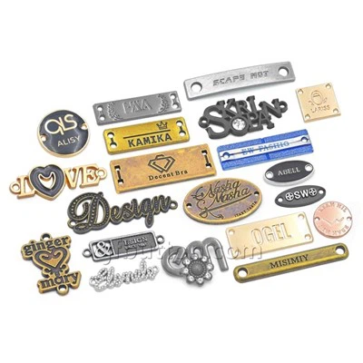 Kazınmış Metal Giyim Etiketleri