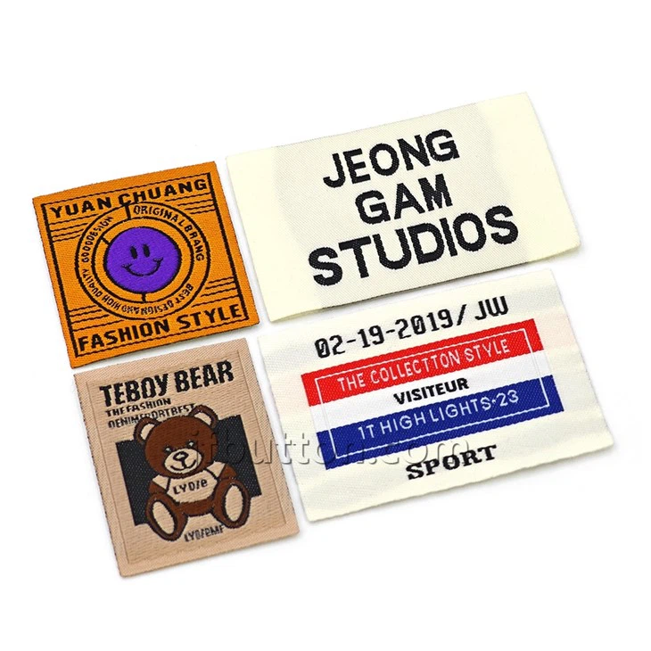 Woven Cotton Labels With Brand Name factory