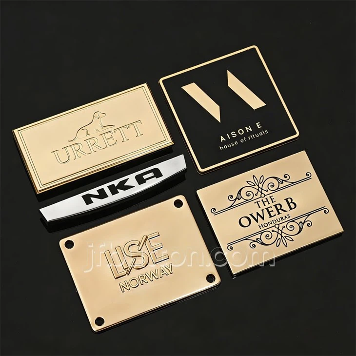 Rivet Fixed Metal Labels For Bag suppliers