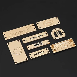 Ekipman İçin Metal İsim Plakaları