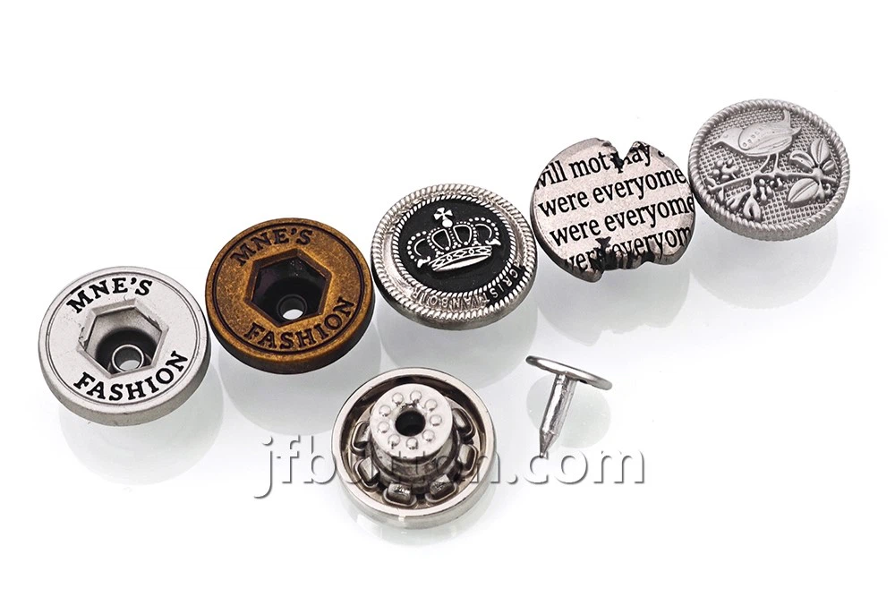 Zinc Alloy Denim Buttons And Rivets Zinc Alloy Denim Buttons And Rivets