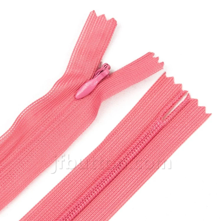 Red Invisible Zipper